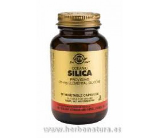 Sílice Oceánico Silica  Lithothamnium Calcareum50 cápsulas vegetales SOLGAR