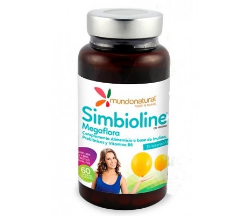 Simbioline Megaflora (antiguo Vientre Plano) Simbiótico 60 cápsulas MUNDONATURAL