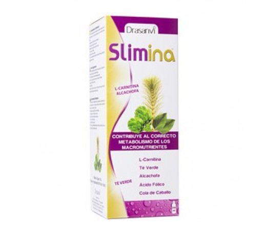 Slimina, L-carnitina, alcachofa, cola de caballo, té verde... 500ml. DRASANVI