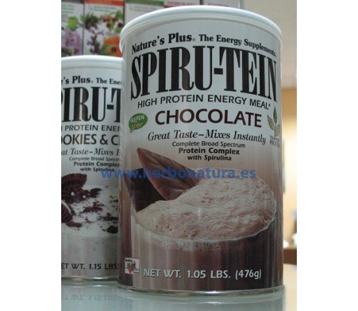 Spiru Tein Batido de proteina con vitamines, espirulina... 476gr. NATURES PLUS