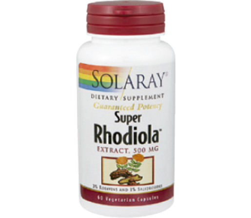 Super Rhodiola (Rhodiola rosea) 60 cápsulas SOLARAY