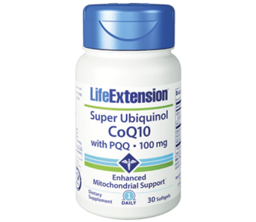 Super Ubiquinol, coenzima Q10 con PQQ y Shilajit 30 perlas LIFEEXTENSION