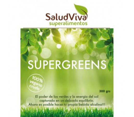Supergreens Bebida Alcalina Bio Crudo 300gr. SALUD VIVA