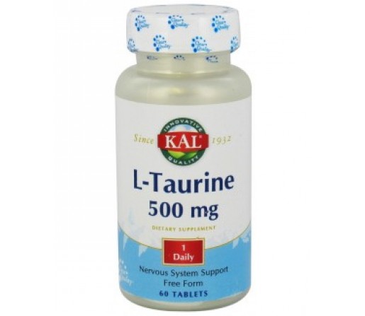 Taurina L-Taurine 500mg. Solaray 60comprimidos KAL