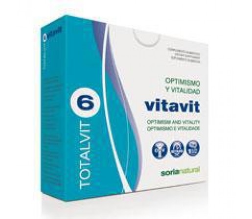 Totalvit 6 Vitavit Vitaminas y Minerales Optimismo y Vitalidad 28 comprimidos SORIA NATURAL