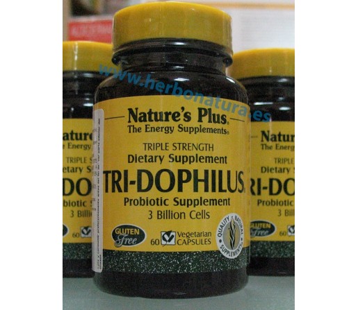 Tri-Dophilus Probiótico 60 cápsulas NATURE`S PLUS