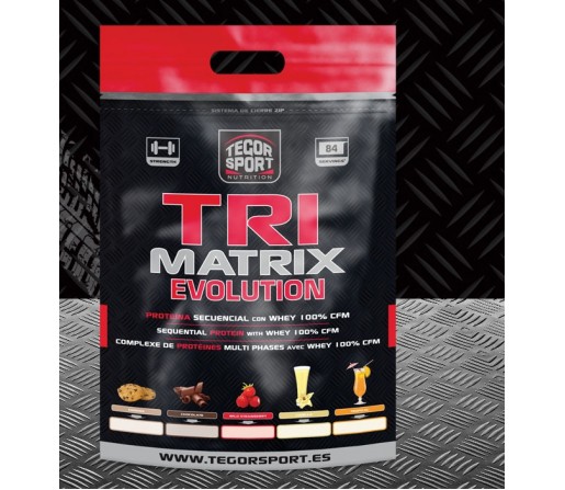 Tri Matrix Evolution proteina Chocolate Concentrado proteico 2,5kg. TEGOR SPORT