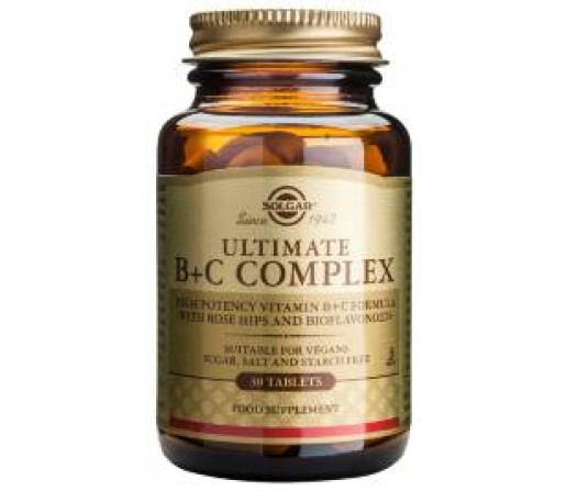 Ultimate B + C Complex Vitaminas B y C 30 comprimidos SOLGAR