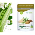 Veggie Protein, Proteina Ecológica de Cáñamo, Guisante, Chia y Arroz 300gr. BIOTONA