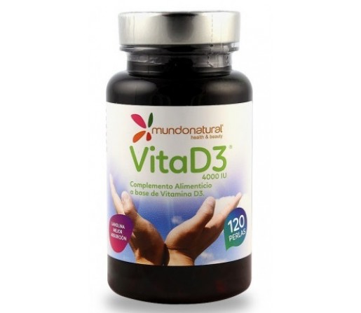 Vitad3 Vitamina D3 4000 IU 120 perlas MUNDONATURAL