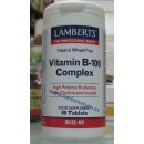 Vitamina B-100 Complex Potenciada con Colina y Inositol 60 comprimidos LAMBERTS en Herbonatura.es