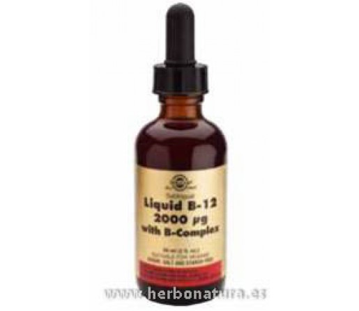 Vitamina B12 Líquida con B Complex 2000 μg bote 59ml. SOLGAR