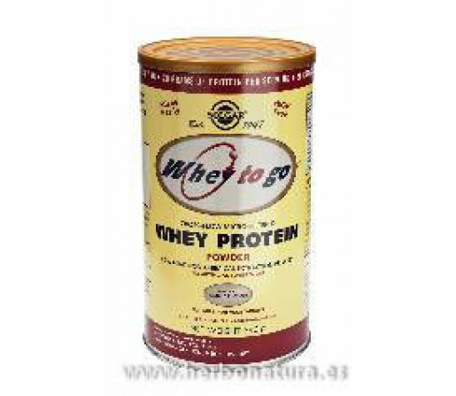Whey To Go Proteína de suero en polvo (Sabor a vainilla) 340gr. SOLGAR