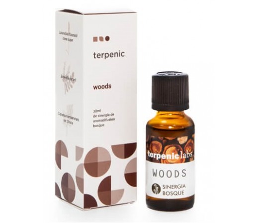 Mezcla para Difusor Woods de Aceites esenciales biológicos (sinergia bosque) 30ml. TERPENIC LABS