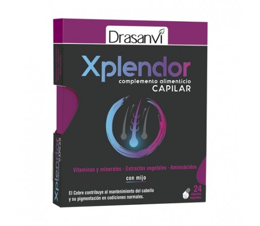 Xplendor Tratamiento Capilar 24 Cápsulas (1 al Día) DRASANVI