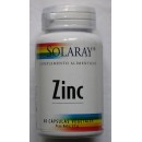 Zinc (citrato de Zinc) 60 cápsulas vegetales SOLARAY en Herbonatura.es