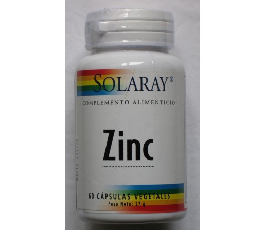 Zinc (citrato de Zinc) 60 cápsulas vegetales SOLARAY